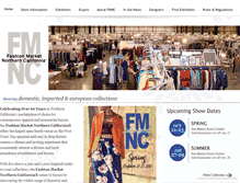 Tablet Screenshot of fashionmarketnorcal.com